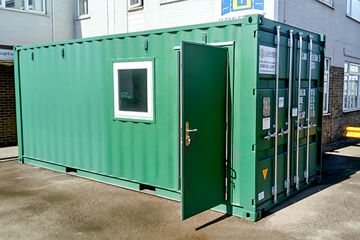 20ft Office with UPVC Top Hinged Windows