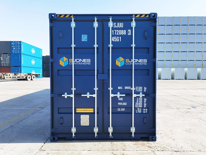 40ft high cube containers in RAL5013