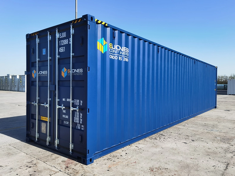 40ft high cube containers in RAL5013