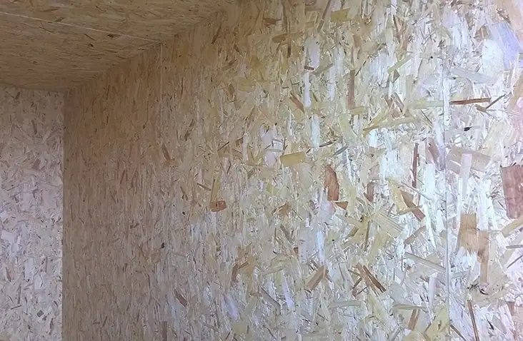 The interior of a soundproofed container